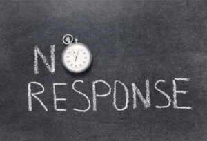no response